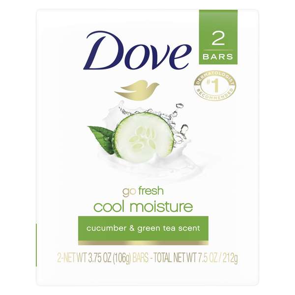 Dove Dove Go Fresh Cool Moisture Soap Bar 4 oz. Bar, PK48 61102
